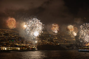 Fireworks in Funchal | Postcard from SS Ventura: Whitewall Galleries